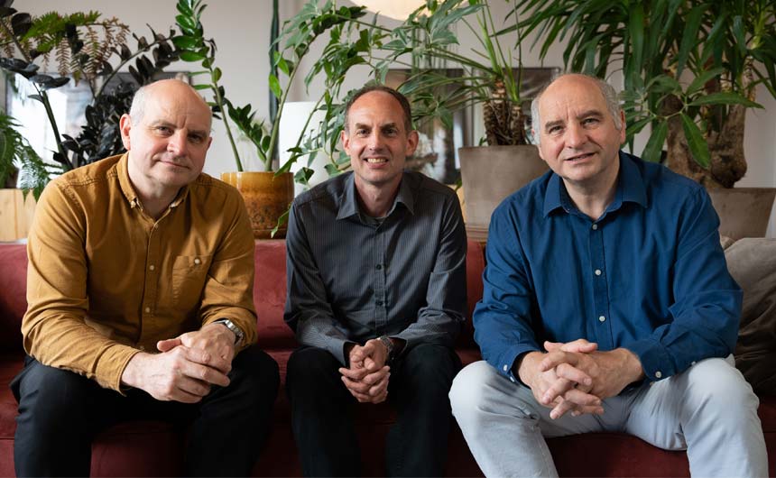 PANIVOX founders (L-R): Philip Oliver, Neil Campbell and Andrew Oliver.