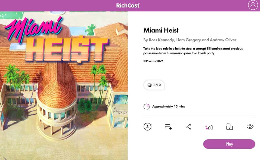 With the RichCast platform, PANIVOX is seeking to blur the lines between literature and entertainment.