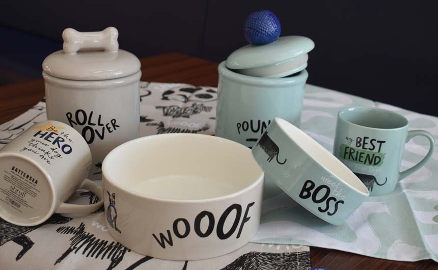 Ceramic-ware was among the first pet products to launch.