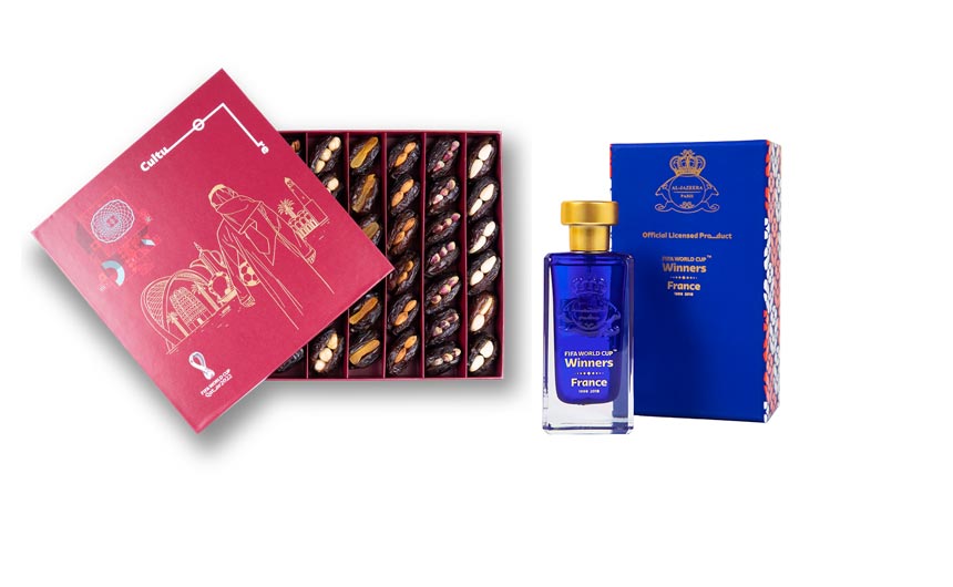 Chocolates and perfumes are among the products on the FIFA Store.