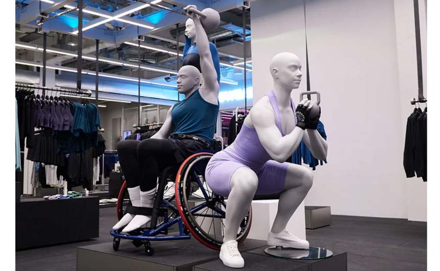 Gymshark only uses mannequins that are a true representation of what the nation’s bodies really look like.