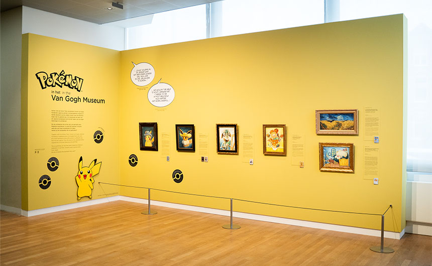 The Pokémon at the Van Gogh Museum presentation.