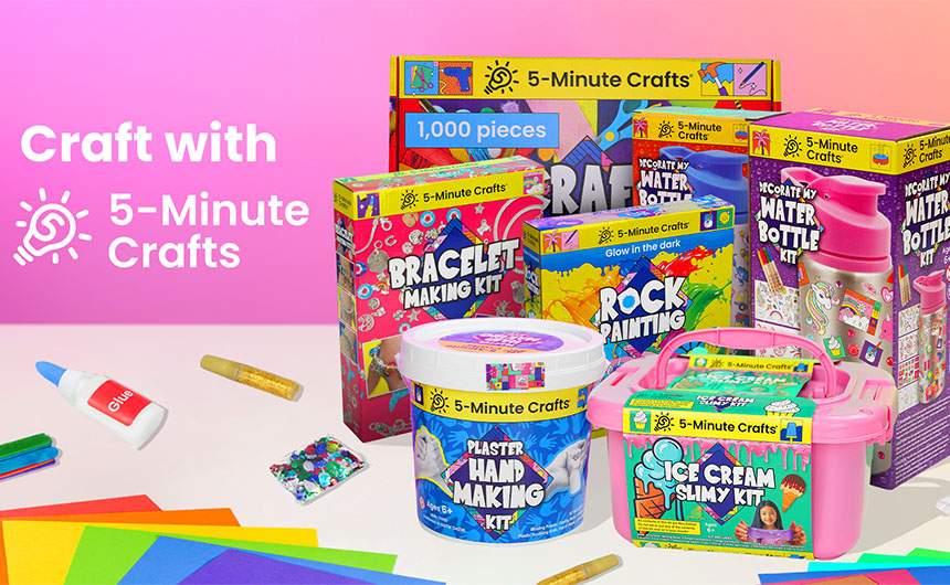 5-Minute Crafts is the most watched DIY brand in the world, with over 850 million social media subscribers.