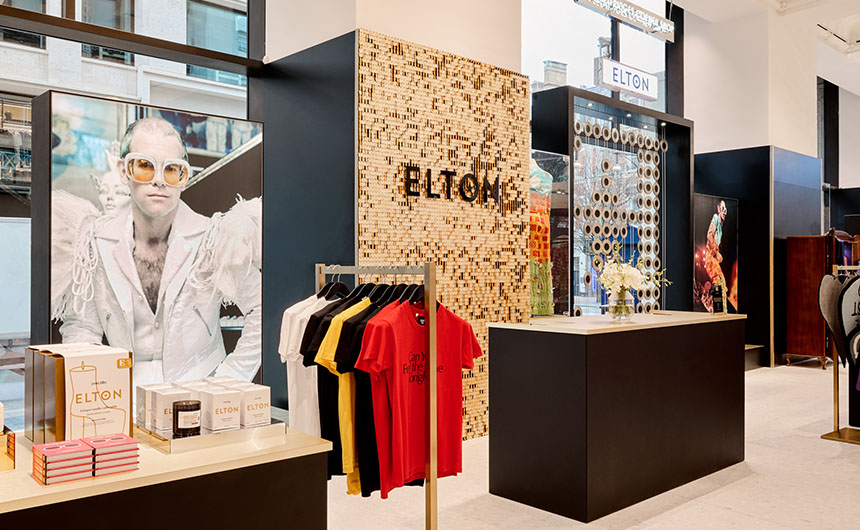 The Elton John Corner Shop at Selfridges ran for four weeks earlier this year.