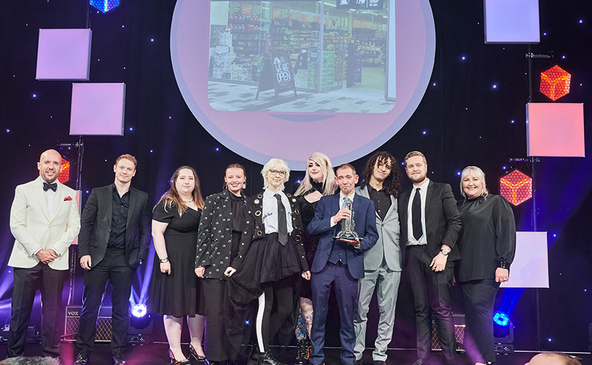 The HMV team collected the award for Best Retailer of Adult Licensed Products at The Licensing Awards 2023.