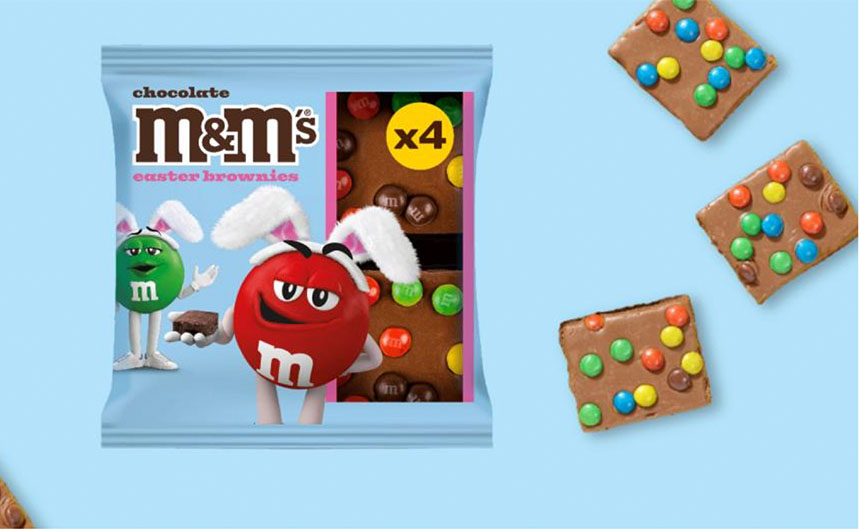 For Easter 2024, Finsbury Foods is launching an M&M brownie product in conjunction with Mars.